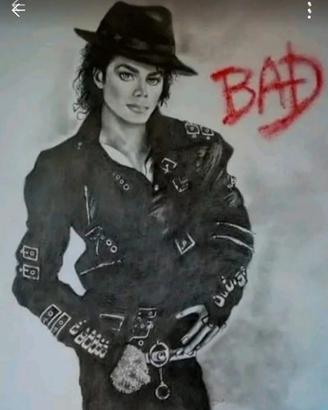 Michael Jackson- ritratto a carboncino