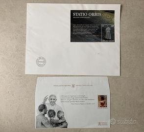 Francobollo Statio Orbis e Busta Vaticano