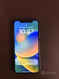 IPhone X 64 Gb, bianco, con caricatore