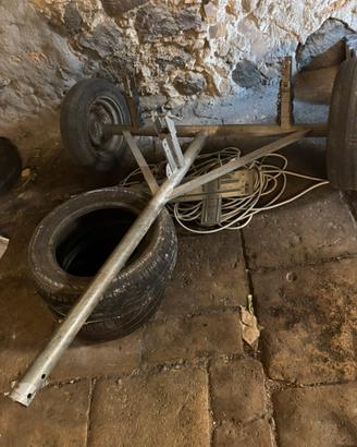 Carrello per motozappa