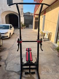 Power Tower con Panca Piana per Trazioni