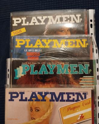 n. 4 riviste anni *80 playmen in buone condizioni.