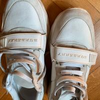 Sneakers Burberry  Regis in pelle bianca 41