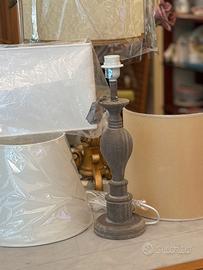 Base lampada in legno
