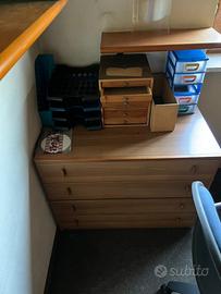Cassettiera in legno