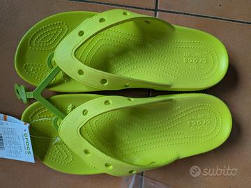 infradito unisex verdi Crocs Classic flip 42,5