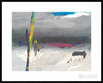 Quadro dipinto origianale paesaggio certificato