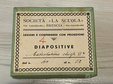 13 diapositive su vetro catechismo vintage ’900