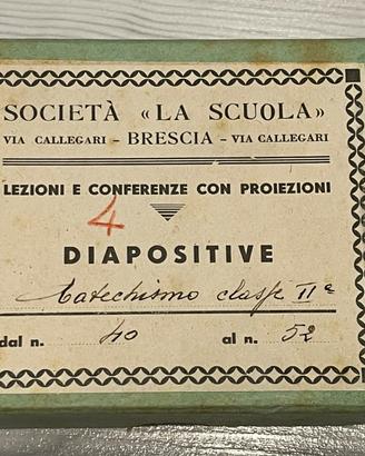 13 diapositive su vetro catechismo vintage ’900