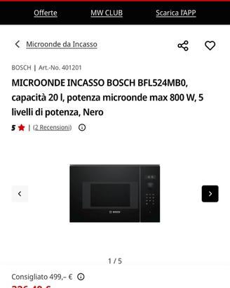 bosch nuovo sigillato