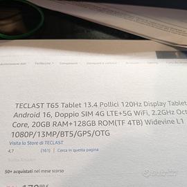 TABLET 13,4 POLLICI