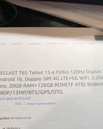 TABLET 13,4 POLLICI