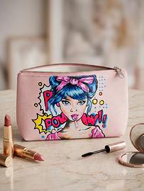 Pochette rosa dipinta a mano Pop Art POW