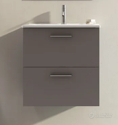 Deghi Mobile sospeso 60 cm grigio storm con lavabo