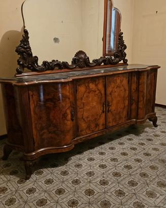 credenza chippendale XX secolo senza specchio