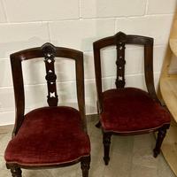 Sedie n. 6 da camera da pranzo, in legno massello