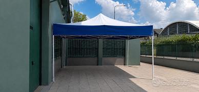 Gazebo tendone professionale 5x5 metri pieghevole