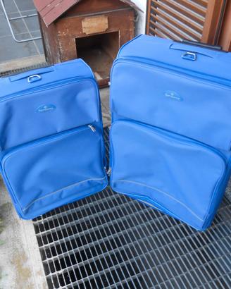 2 valigie/trolley  tessuto Samsonite -grande/media