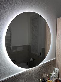 Specchio Rotondo Retroilluminato Diamentro  70cm