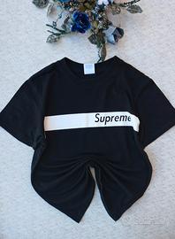 T-shirt-Supreme Box  logo-TG S-Nera-100% originale