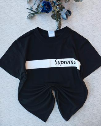 T-shirt-Supreme Box  logo-TG S-Nera-100% originale