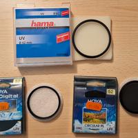 Filtri HAMA HOYA diam 52 e 62 custodia in omaggio