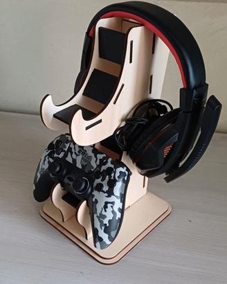 stand joystick e cuffie personalizzato 