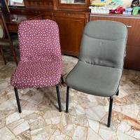 4 Sedie imbottite / poltrone da ufficio