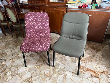 4 Sedie imbottite / poltrone da ufficio