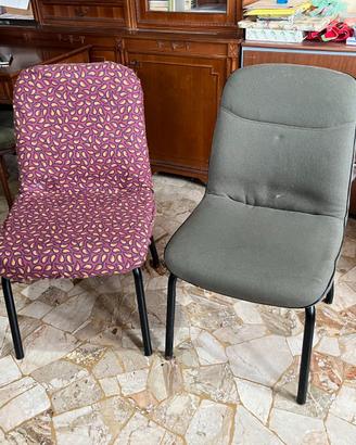 4 Sedie imbottite / poltrone da ufficio