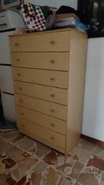 cassettiera 7 cassetti