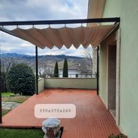 Pergotenda professionale addossata