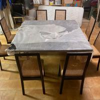 Tavolo da pranzo da 8 posti nero laccato