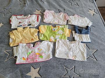 set vestiti bambina 0/3 mesi estate