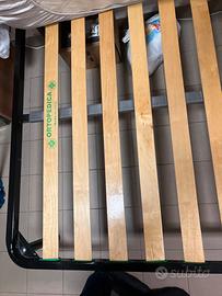 Supporto con rete a doghe + materasso 120x190