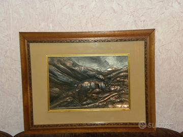 Quadro a sbalzo su rame