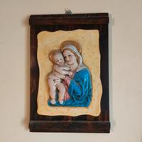 Madonna con bambino in ceramica 
