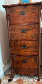 Cassettiera vintage in legno
