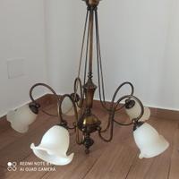LAMPADARIO CON 2 LAMPADE DA COMODINO