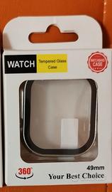 CUSTODIA PER APPLE WATCH IN VETRO TEMPERATO 49MM