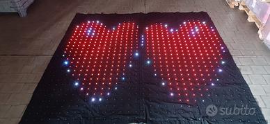 Telo fondale led metri 3x3