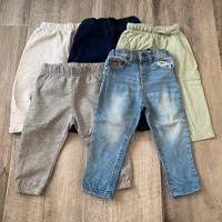 Set 5 pantaloni primavera bambino 12 mesi