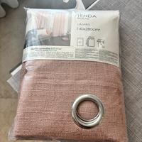 Tenda rosa con anelli