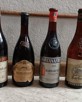 Bottiglie di vino Barbaresco
