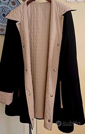 giacca reversibile nera/ interno trapuntato 