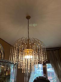 lampadario a cascata in stile Hollywood Regency /
