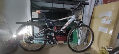 bicicletta grigia e nera