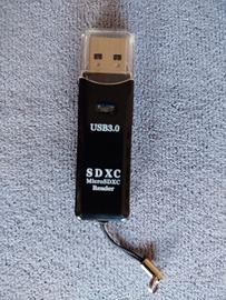 Lettore di schede di memoria Usb 3.0 per Sd, Xc, S