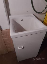LAVATOIO Dolomite con mobiletto.