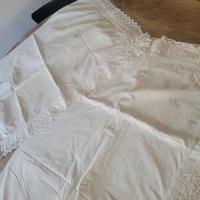 lenzuolo matrimoniale con pizzo